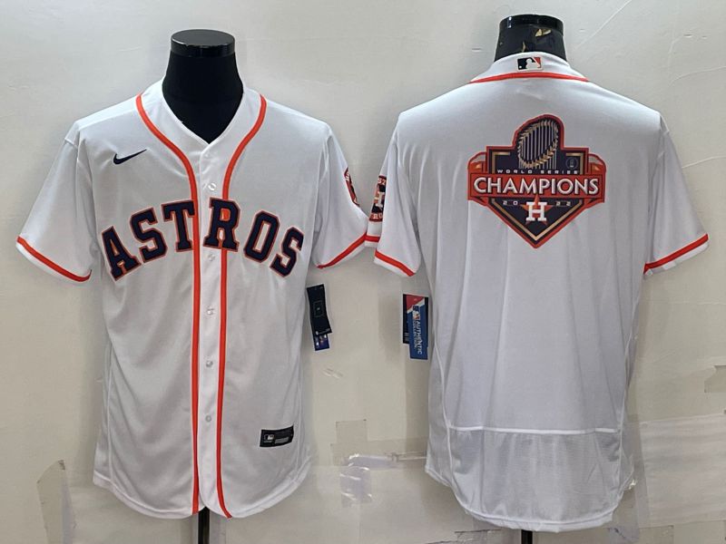 Men Houston Astros Blank White Elite Nike 2022 MLB Jersey->houston astros->MLB Jersey